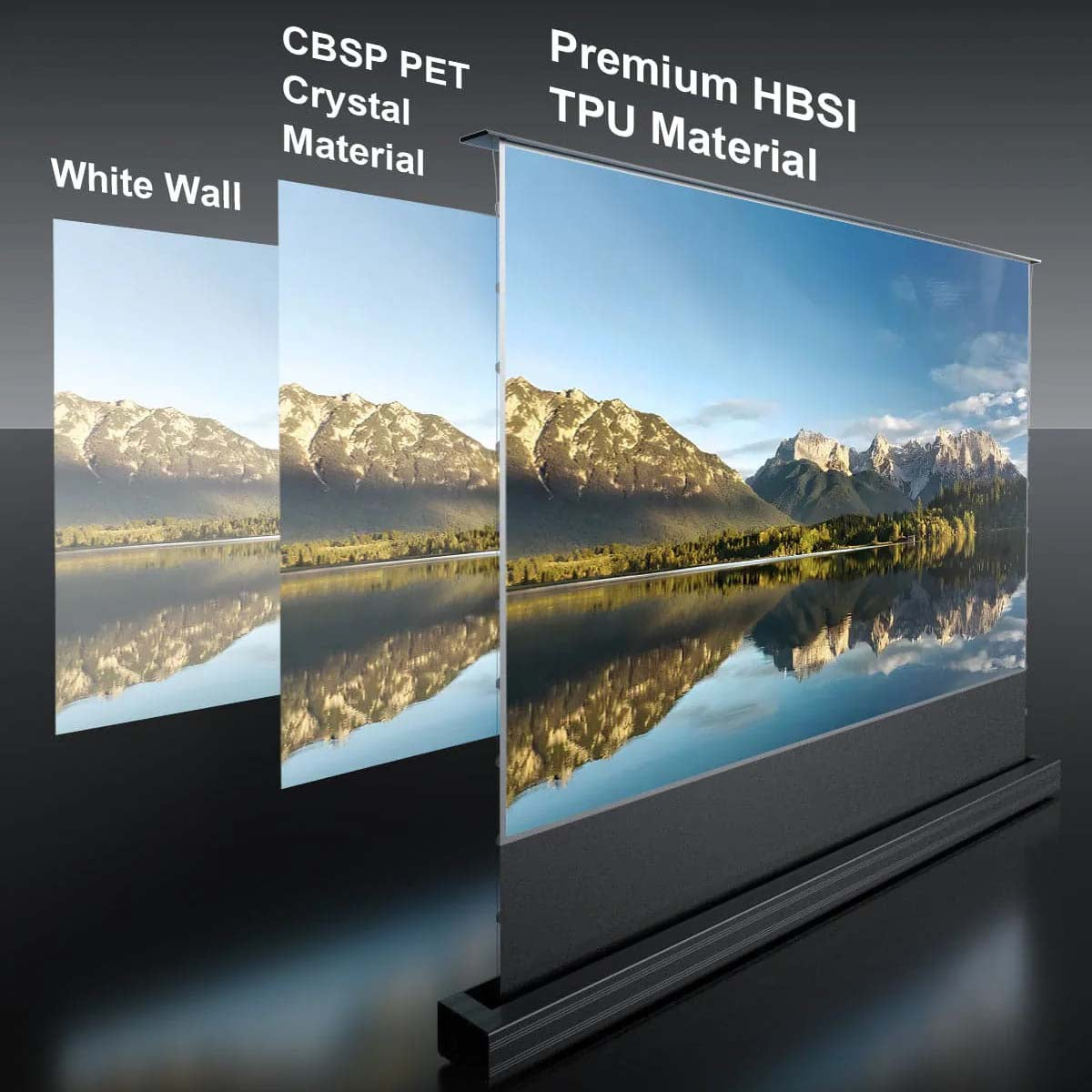 STARVIEW FLOOR RISING SCREEN BLACK CRYSTAL SERIES