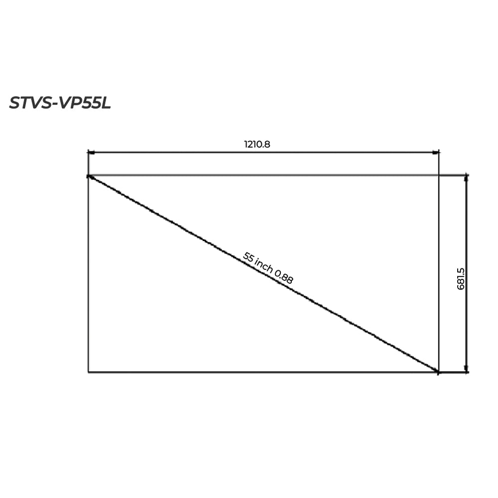 MÀN HÌNH GHÉP LCD STARVIEW 55" 500 NITS FHD VIỀN 0,44MM STVS-VP55L