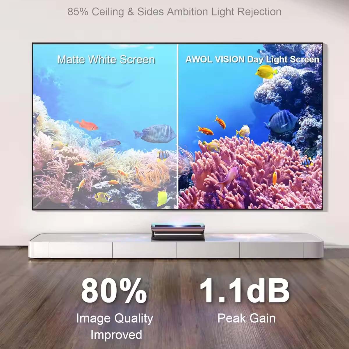 MÀN CHIẾU STARVIEW UST FIX FRAME SCREEN PET CRYSTAL SERIES