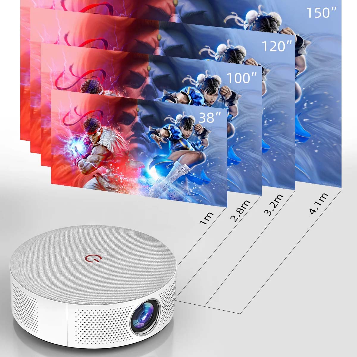 STARVIEW LED SMART PROJECTOR SVP-T6X-HD650